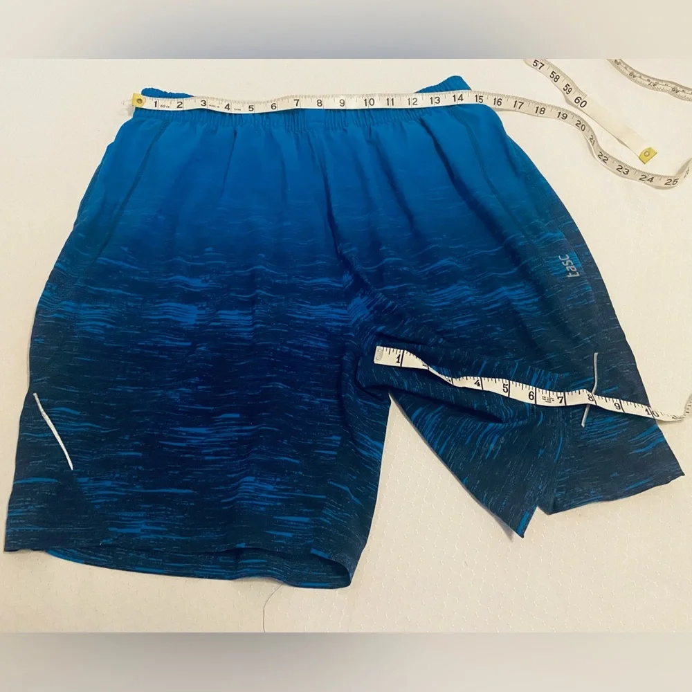 TASC Blue Gradient Men's Shorts, Size L